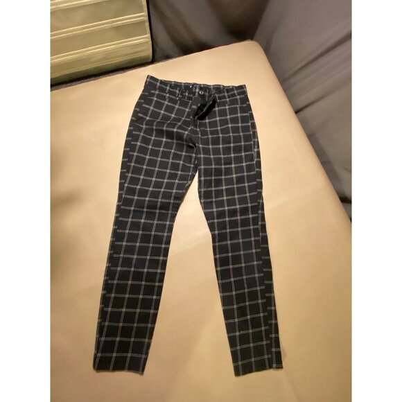 Gap Women's Slim Fit Checked Pants - Size 8 - Picture 4 of 6
